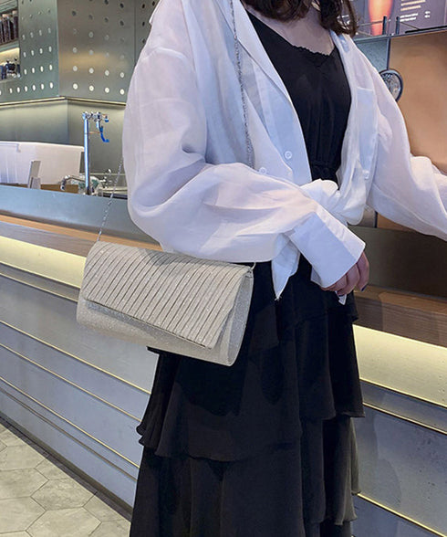 パーティーバッグ 結婚式 クラッチバッグ キラキラ フォーマルバッグ 二次会  2wayバッグエレガント お呼ばれバッグ黒 チェーンバッグ 小さめショルダーバッグ 86YWNY-001